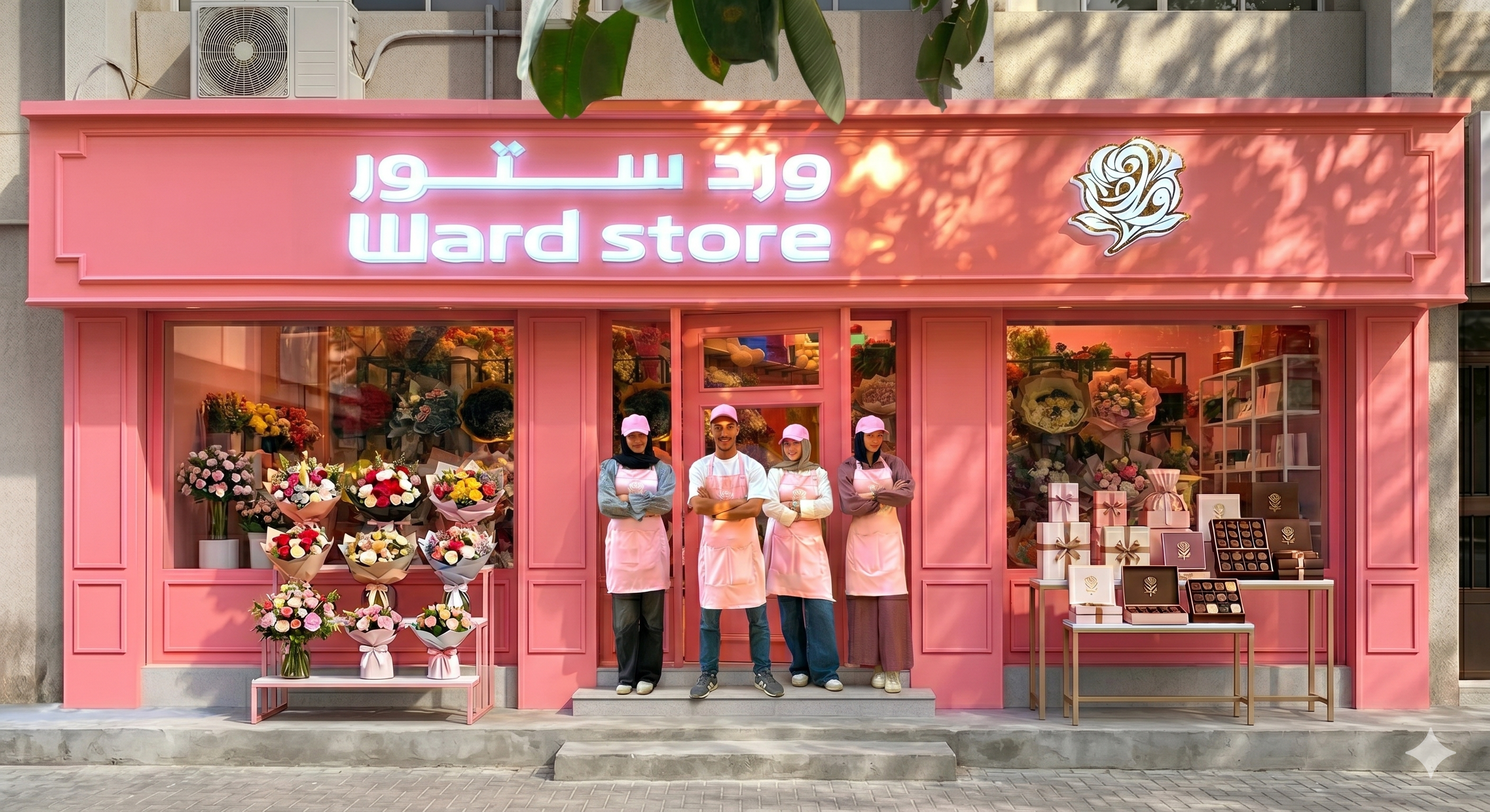 واجهة متجر وَرد ستور